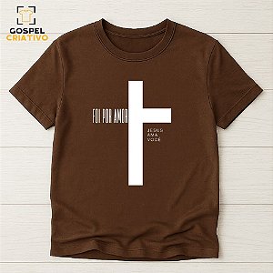 Camiseta Cristã Evangélica Cruz