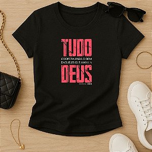 Baby Look Feminina Cristã Tudo Coopera
