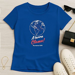 Baby Look Feminina Cristã A terra Clama