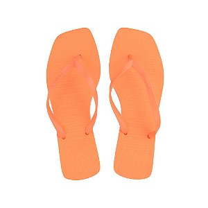 Chinelo Feminino Santa Lolla Slide Flat Laranja - 039D - Estrela