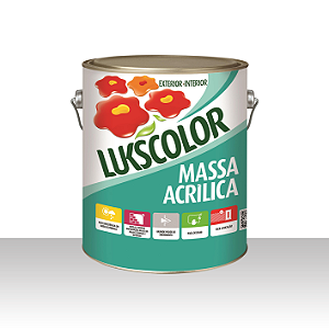 Massa Acrílica Lukscolor - 3,6 litros