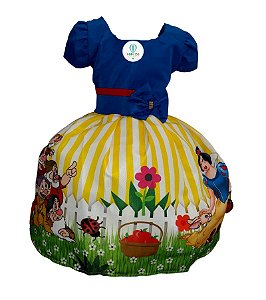 Vestido Temático Branca de Neve Tam.P (2-3 Anos)