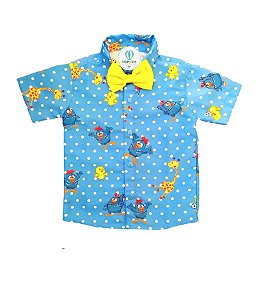 Camisa Temática Galinha Pintadinha Tam.PP (1 Ano)