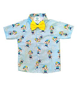 Camisa Temática Luccas Neto Tam.M (4-5 Anos)