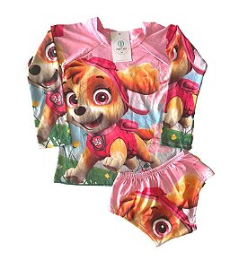 Conjunto Proteção Solar Patrulha Canina S 4-6 anos