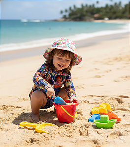 Conjunto Proteção Solar Encanto (1-3 anos)