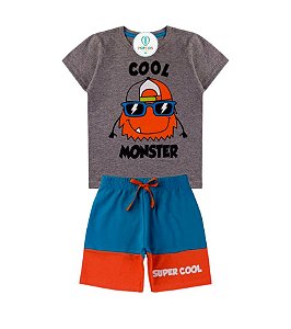 Conjunto Infantil Cool Monster Mescla Tam.1