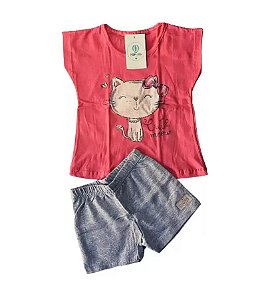 Conjunto Infantil Cute Cacau Kids Tam.1