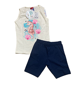 Conjunto Regata com Shorts Ciclista Tam.3