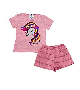 Pijama Unicórnio Rosa Tam.10 (Veste 8)