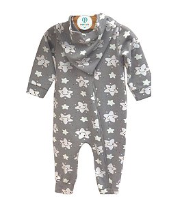 Macacão Zíper Estrelas Unissex + Bandana Tam.M