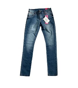 Calça Jeans Feminina Detalhes Pedrinhas AK Denin Tam.12