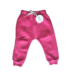 Calça Jogger Peluciada Rosa Pink Tam.2