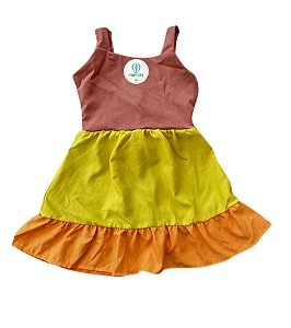 Vestido Blogueira Tricolor Tam.3
