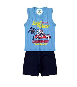 Conjunto Camiseta Surf Alemara Tam.10 (Forma grande)