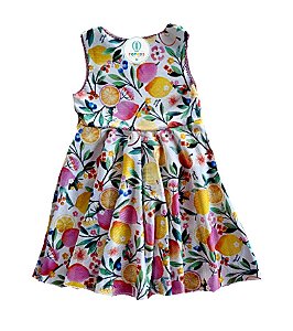 Vestido Estampa Frutas Planeta Pano Tam.4