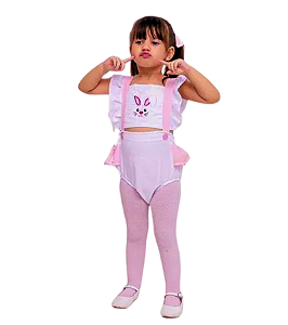 Romper Coelhinha com Faixa de Cabelo