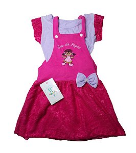 Jardineira Salopete Papai + Blusa Tam.M