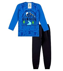 Conjunto Juvenil Masculino Adventure Marinho Tam.16