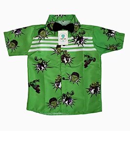 Camisa Temática Hulk Tam.M (3-4 Anos)