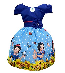 Vestido Temático Branca de Neve G Tam.M (4-5 Anos)