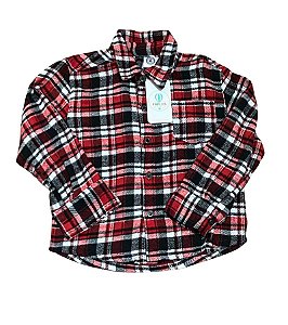 Camisa Xadrez com Vermelho Tam.8