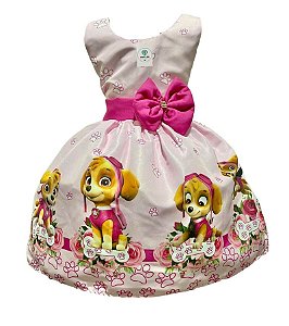 Vestido Luxo Temático Patrulha Canina G Tam.P (2-3 Anos)