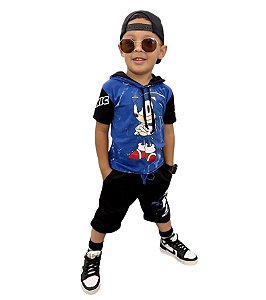 Conjunto Sonic  com Capuz Tam.10 forma grande