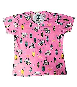 Camiseta Suplex Unicórnio Tam.10 (veste 8)