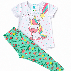 Conjunto Unicórnio com Legging Tam.3