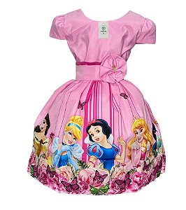 Vestido Temático Princesas C Tam.PP (1 Ano)