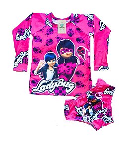Conjunto Proteção Solar Lady Bug G (8-10 Anos)