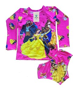 Conjunto Proteção Solar Bela e a Fera M (4-7 Anos)