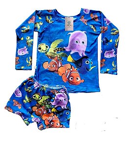 Conjunto Proteção Solar Peixinho Nemo PP (Meses a 1 Ano)