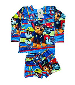 Conjunto Proteção Solar Patrulha Canina L (1-3 Anos)