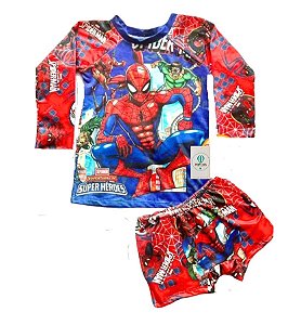 Conjunto Proteção Solar Homem Aranha P (1-3 anos)