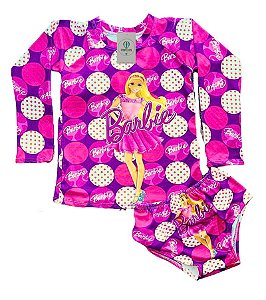 Conjunto Proteção Solar Barbie M (4-7 Anos)