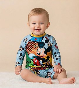 Conjunto Proteção Solar Mickey PP (Meses a 1 ano)