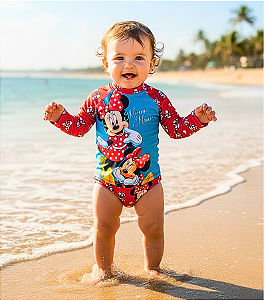 Conjunto Proteção Solar Minnie V (Meses a 1 Ano)