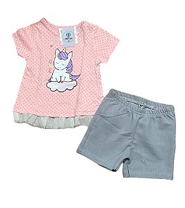 Conjunto Bebê Unicórnio For Play Tam.M