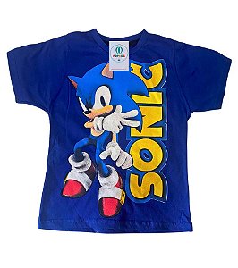 Camiseta Infantil Sonic Tam.12