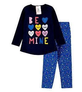 Conjunto Infantil Meia Estação Be Mine Legging Tam.6