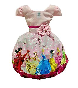 Vestido Temático Princesas I Tam.GG (8-10 Anos)