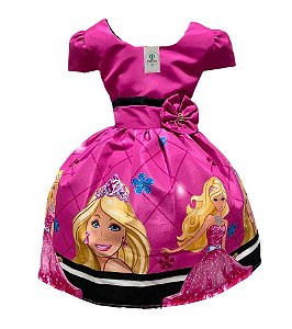 Vestido Temático Barbie D Tam.M (4-5 Anos)