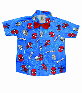 Camisa Temática Homem Aranha A Tam.P (2-3 Anos)