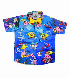 Camisa Temática Bob Esponja C Tam.M (4-5 Anos)