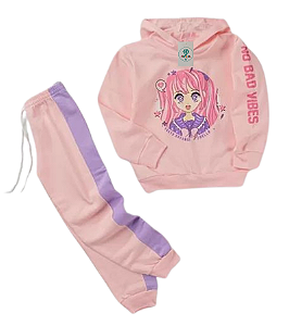 Conjunto Moletom Peluciado Feminino Tokyo Dreams Tam.4