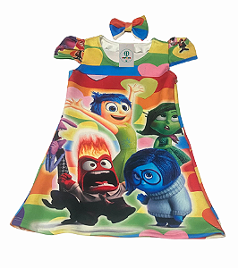 Vestido Divertidamente 2 C Tam.4-6 Anos