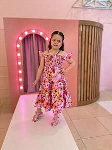 Vestido Encanto Modinha Flores