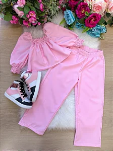 Conjunto Encanto Manu Blogueira Rosa